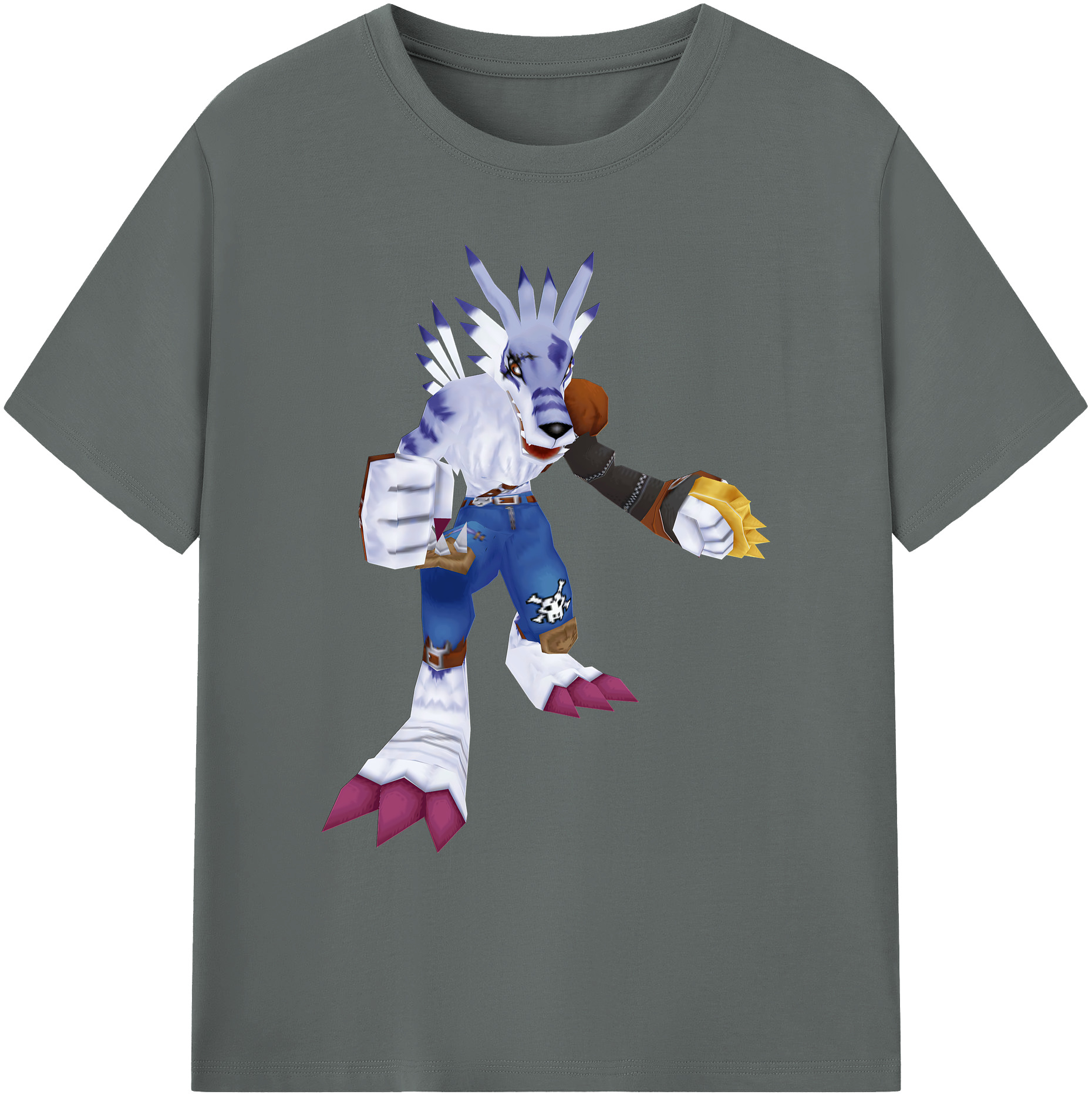 （画像用） Digimon デジタルモンスター/デジモン 綿100％ メンズ半袖Tシャツ｜肌触りやわらか＆通気性